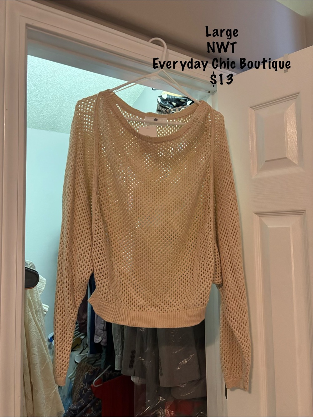 Crochet Dolman Sleeve Sweater